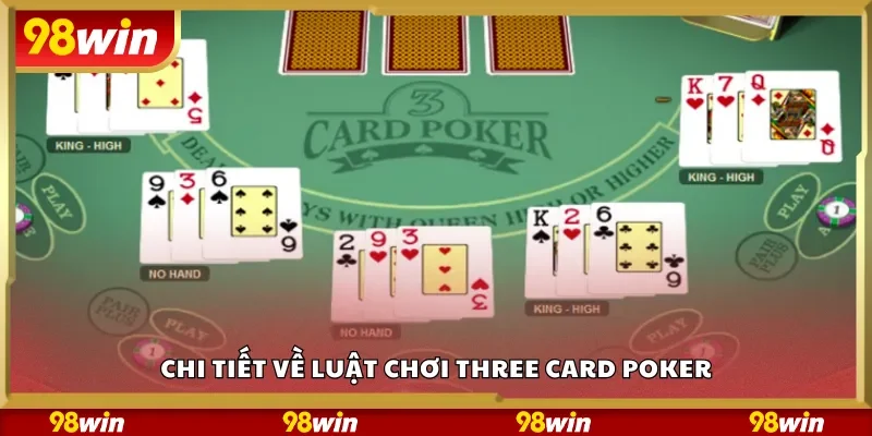 Chi tiết về luật chơi Three Card Poker